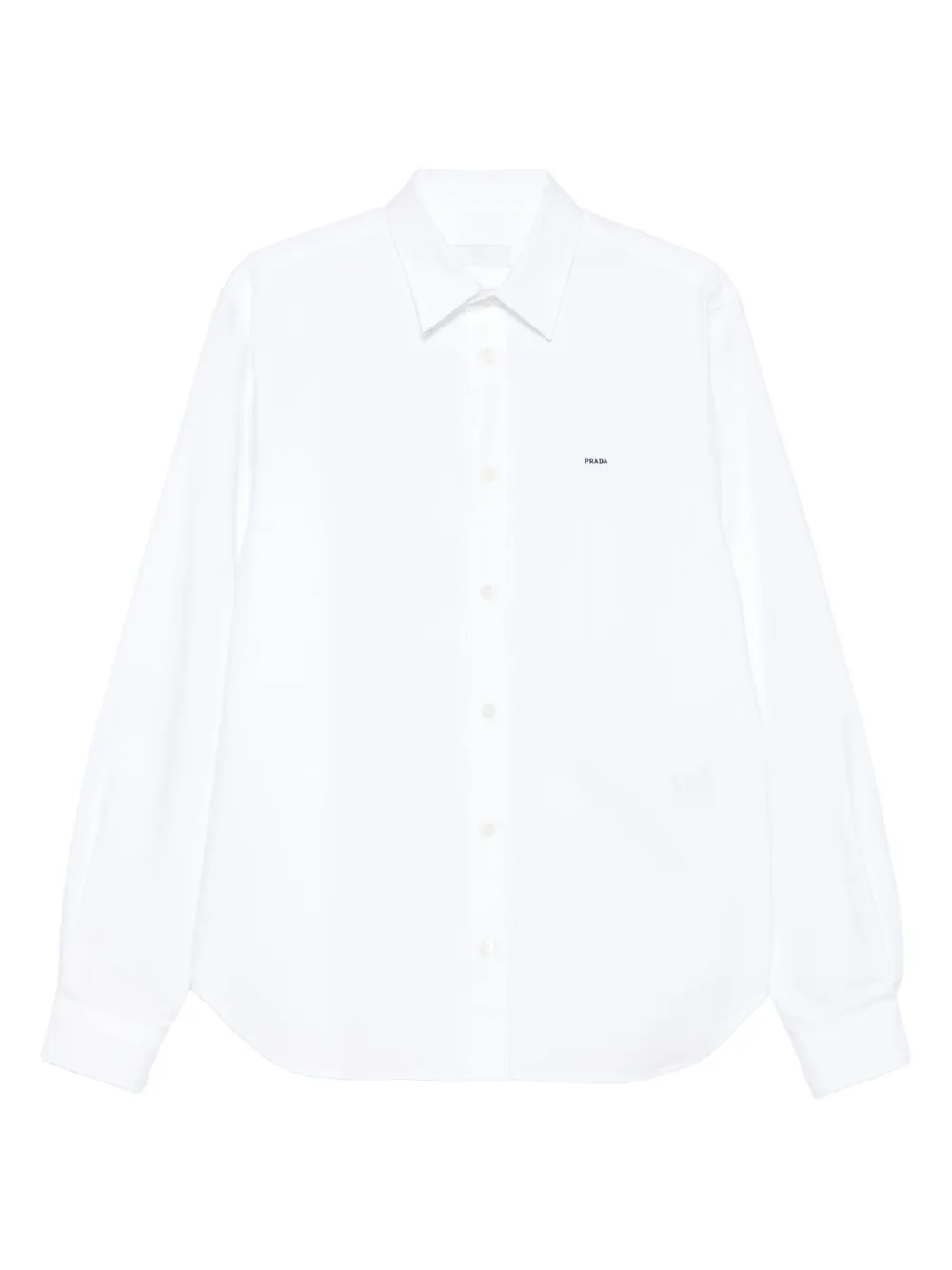 Оксфордская хлопковая рубашка Prada, белый
Оксфордская хлопковая рубашка Prada, белый