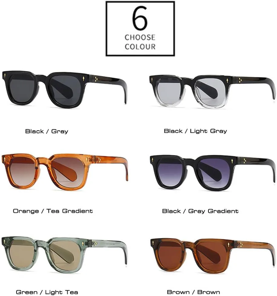 Мужские солнцезащитные очки в стиле ретро с заклепками, защита от ультрафиолета UV400, модные женские солнцезащитные очки зеленого цвета HVTVTLA, Black Light Gray
Мужские солнцезащитные очки в стиле ретро с заклепками, защита от ультрафиолета UV400, модные женские солнцезащитные очки зеленого цвета HVTVTLA, Black Light Gray