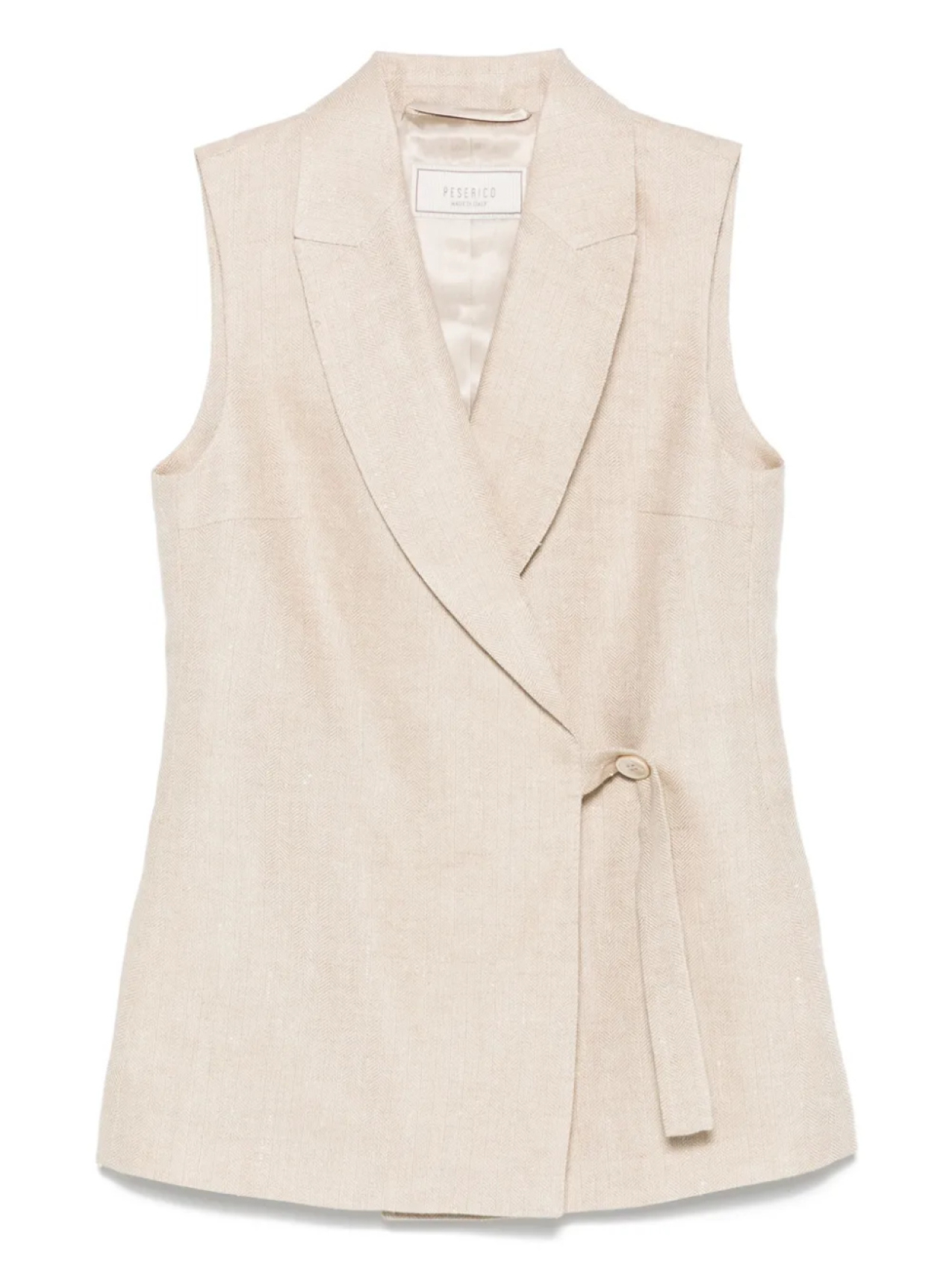 Двубортный жилет Peserico, нейтральный
Двубортный жилет Peserico, нейтральный