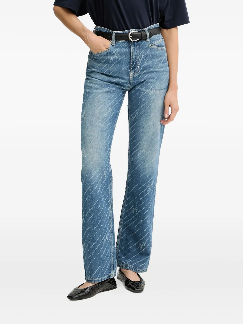 Прямые джинсы с логотипом BOSS, синий
Прямые джинсы с логотипом BOSS, синий