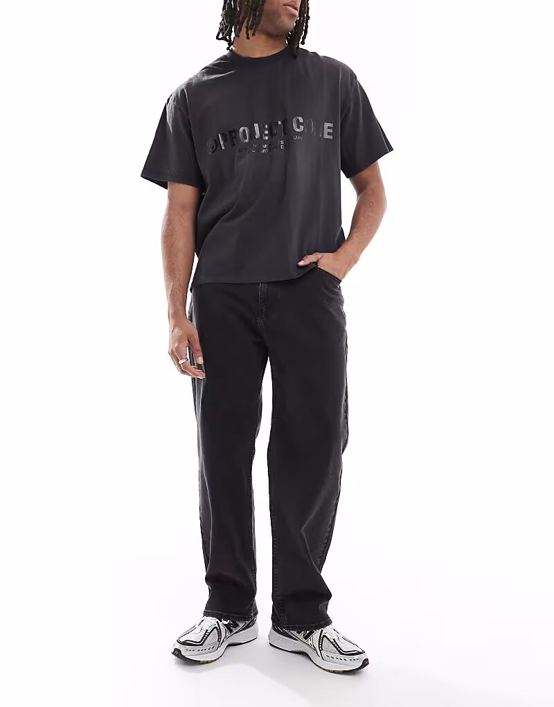 Свободные джинсы Hollister с пятью карманами черного цвета
Свободные джинсы Hollister с пятью карманами черного цвета