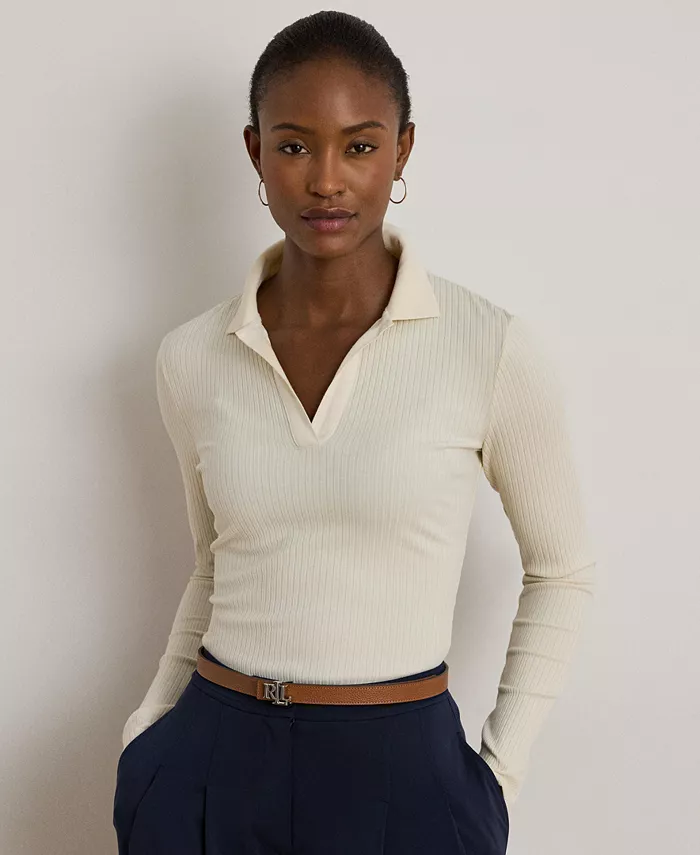 Женская трикотажная рубашка-поло с длинными рукавами Lauren Ralph Lauren, белый
Женская трикотажная рубашка-поло с длинными рукавами Lauren Ralph Lauren, белый