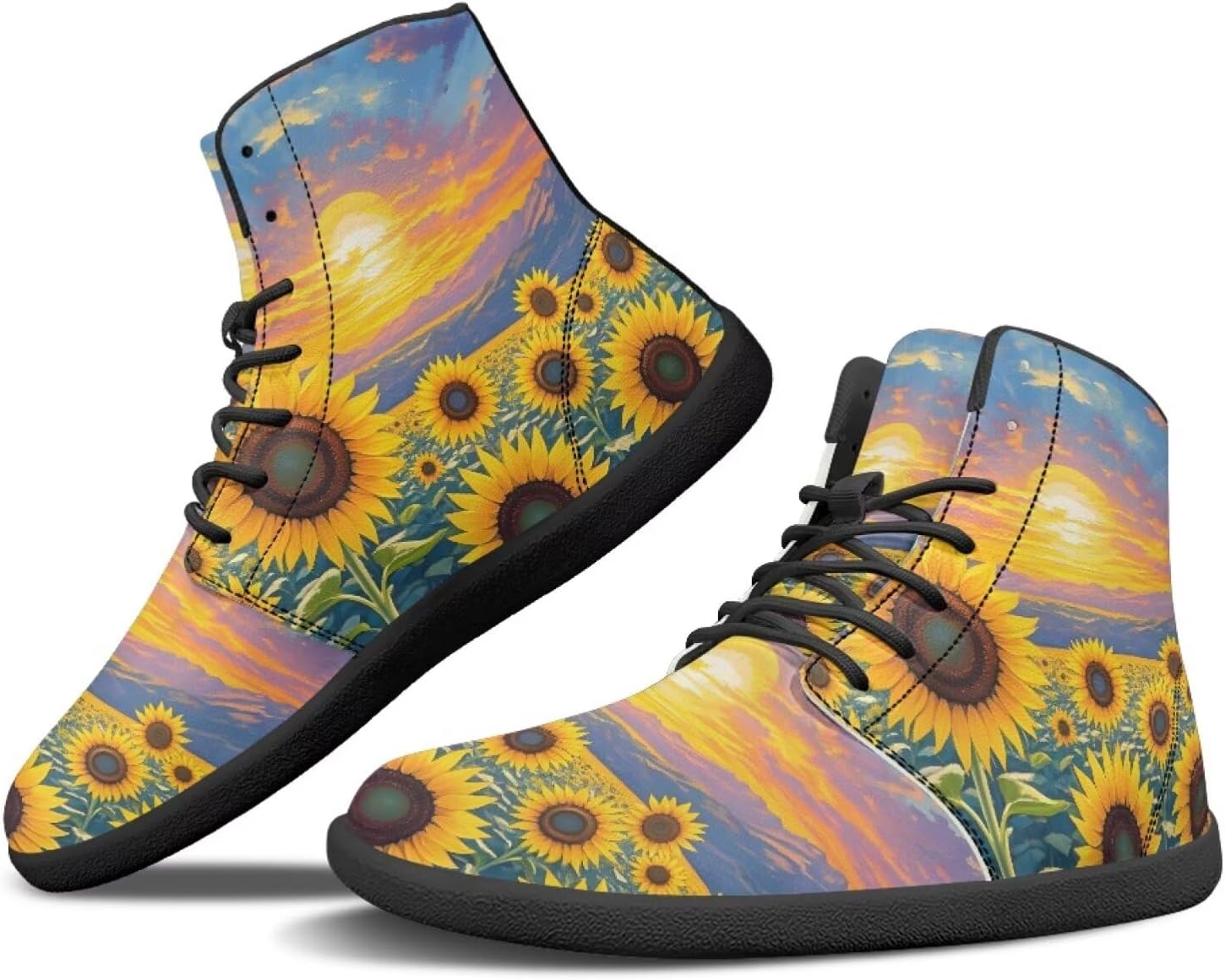 Женские и мужские босоногообразные ботинки Binienty, широкая полнота, модные кроссовки на шнуровке, минималистичные обувь с нулевым перепадом, уличная обувь, Sunset Sunflower
Женские и мужские босоногообразные ботинки Binienty, широкая полнота, модные кроссовки на шнуровке, минималистичные обувь с нулевым перепадом, уличная обувь, Sunset Sunflower