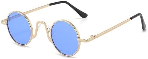Винтажные маленькие круглые солнцезащитные очки 2026 года для женщин и мужчин, ретро-очки в металлическом корпусе, защита от УФ-излучения UV400, панк-очки MTZJH, B-gold-blue
Винтажные маленькие круглые солнцезащитные очки 2026 года для женщин и мужчин, ретро-очки в металлическом корпусе, защита от УФ-излучения UV400, панк-очки MTZJH, B-gold-blue