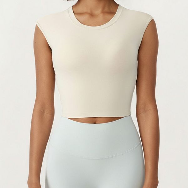 Женский укороченный топ без рукавов с облегающим кроем и круглым вырезом Anna-Kaci, Light Beige
Женский укороченный топ без рукавов с облегающим кроем и круглым вырезом Anna-Kaci, Light Beige