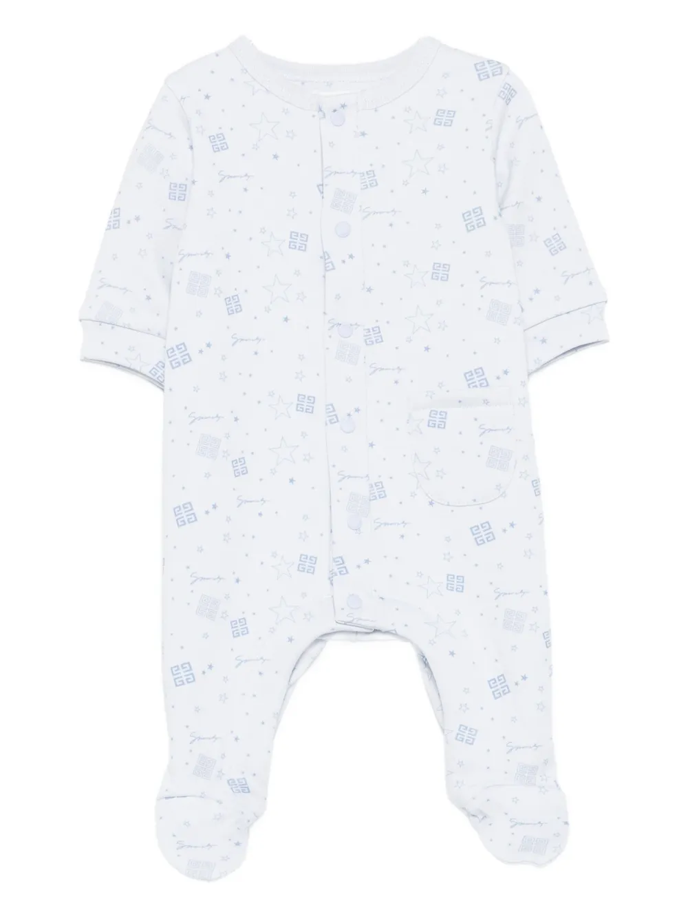 Комбинезон для новорожденного с логотипом Givenchy Kids, синий
Комбинезон для новорожденного с логотипом Givenchy Kids, синий