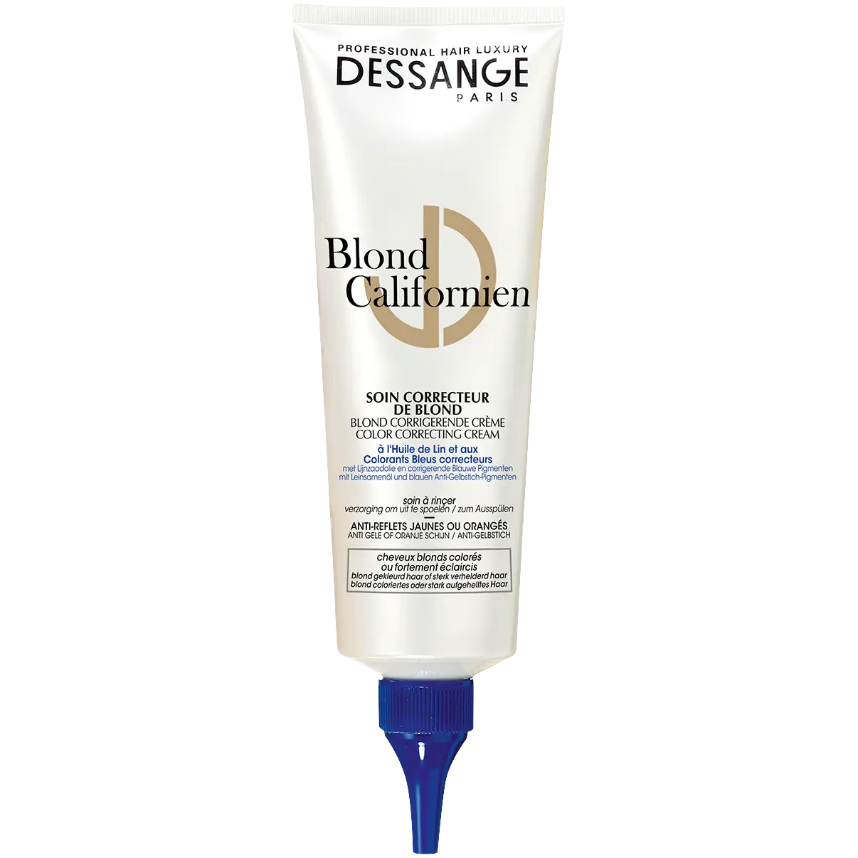 Dessange Professional Hair Luxury Blond Californien крем, корректирующий желтые и медные отблески, 125 мл
Dessange Professional Hair Luxury Blond Californien крем, корректирующий желтые и медные отблески, 125 мл