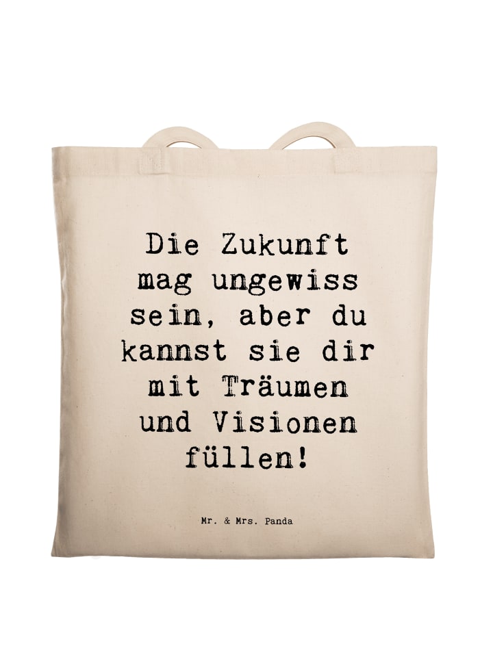 Mr. & Mrs. Panda Сумка с надписью о планировании будущего и неопределенности... кремового цвета
Mr. & Mrs. Panda Сумка с надписью о планировании будущего и неопределенности... кремового цвета