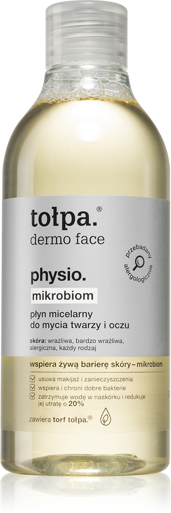 Очищающая мицеллярная вода Physio microbiom для лица и глаз Tołpa, 400 мл
Очищающая мицеллярная вода Physio microbiom для лица и глаз Tołpa, 400 мл