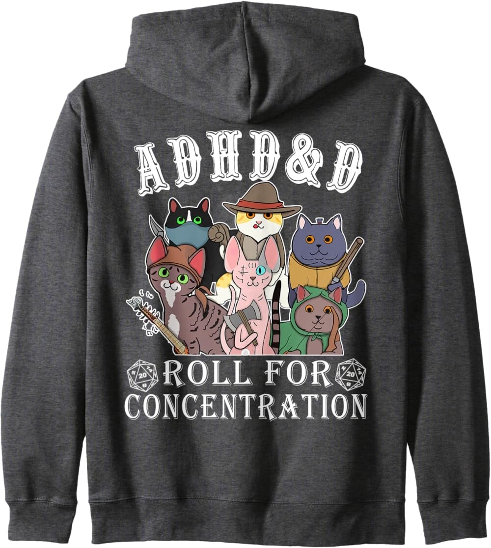 Толстовка худи Funny Tees Gamer RPG Apparel Cats RPG Gamer Roll For Concentration, темно-серый
Толстовка худи Funny Tees Gamer RPG Apparel Cats RPG Gamer Roll For Concentration, темно-серый