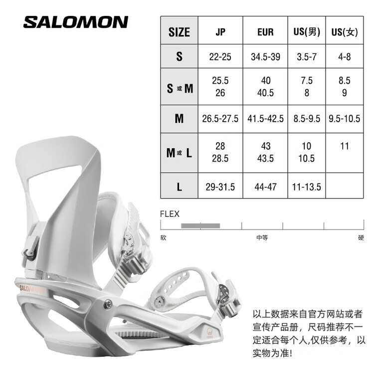 Salomon Горнолыжные крепления для сноуборда SPELL M
Salomon Горнолыжные крепления для сноуборда SPELL M