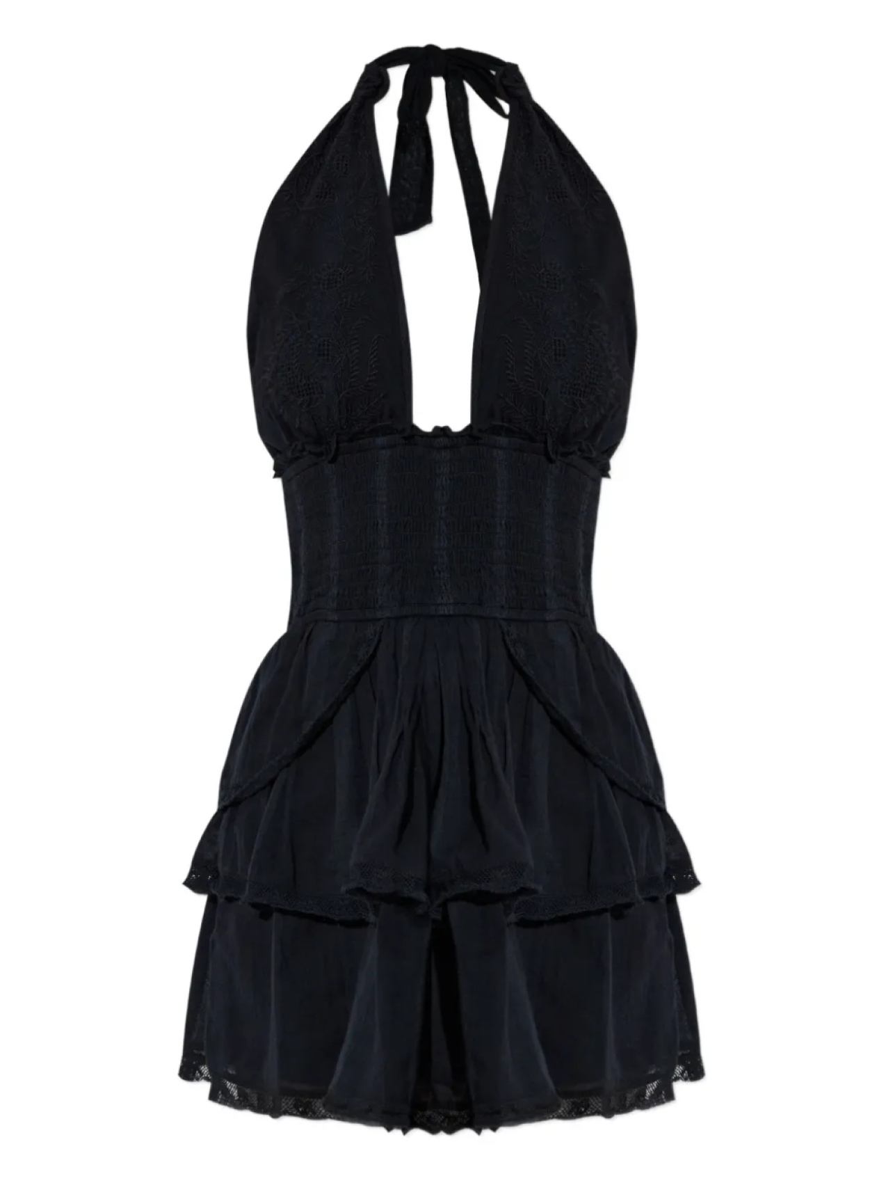 LoveShackFancy платье мини Deanna, черный
LoveShackFancy платье мини Deanna, черный