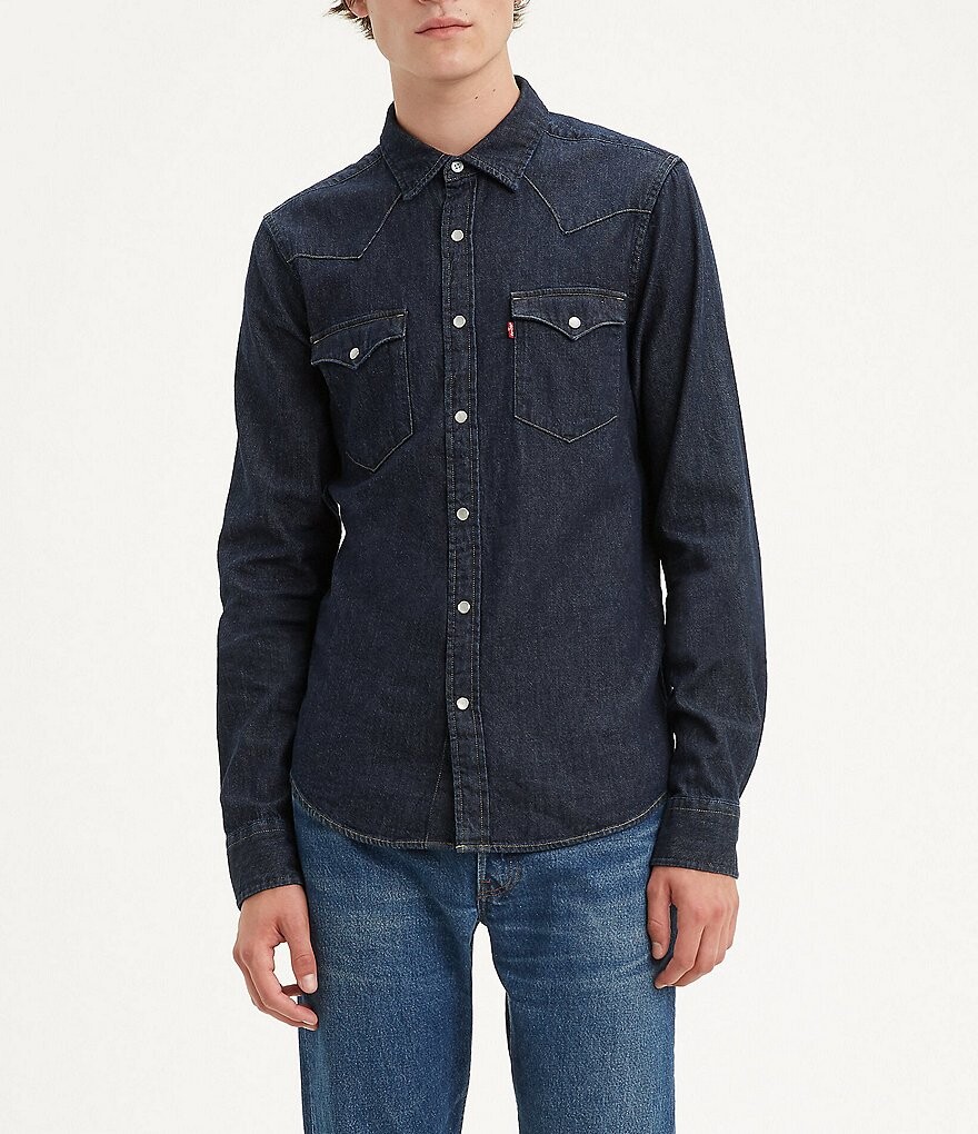 Классическая рубашка в стиле вестерн Levi's Standard Fit с застежкой спереди, синий
Классическая рубашка в стиле вестерн Levi's Standard Fit с застежкой спереди, синий