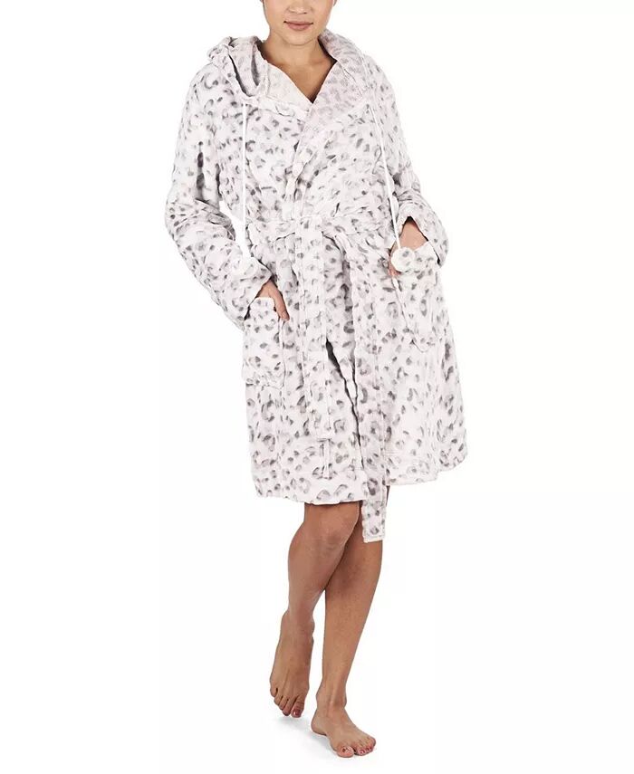 Женский плюшевый халат с леопардовым принтом MeMoi, серый
Женский плюшевый халат с леопардовым принтом MeMoi, серый