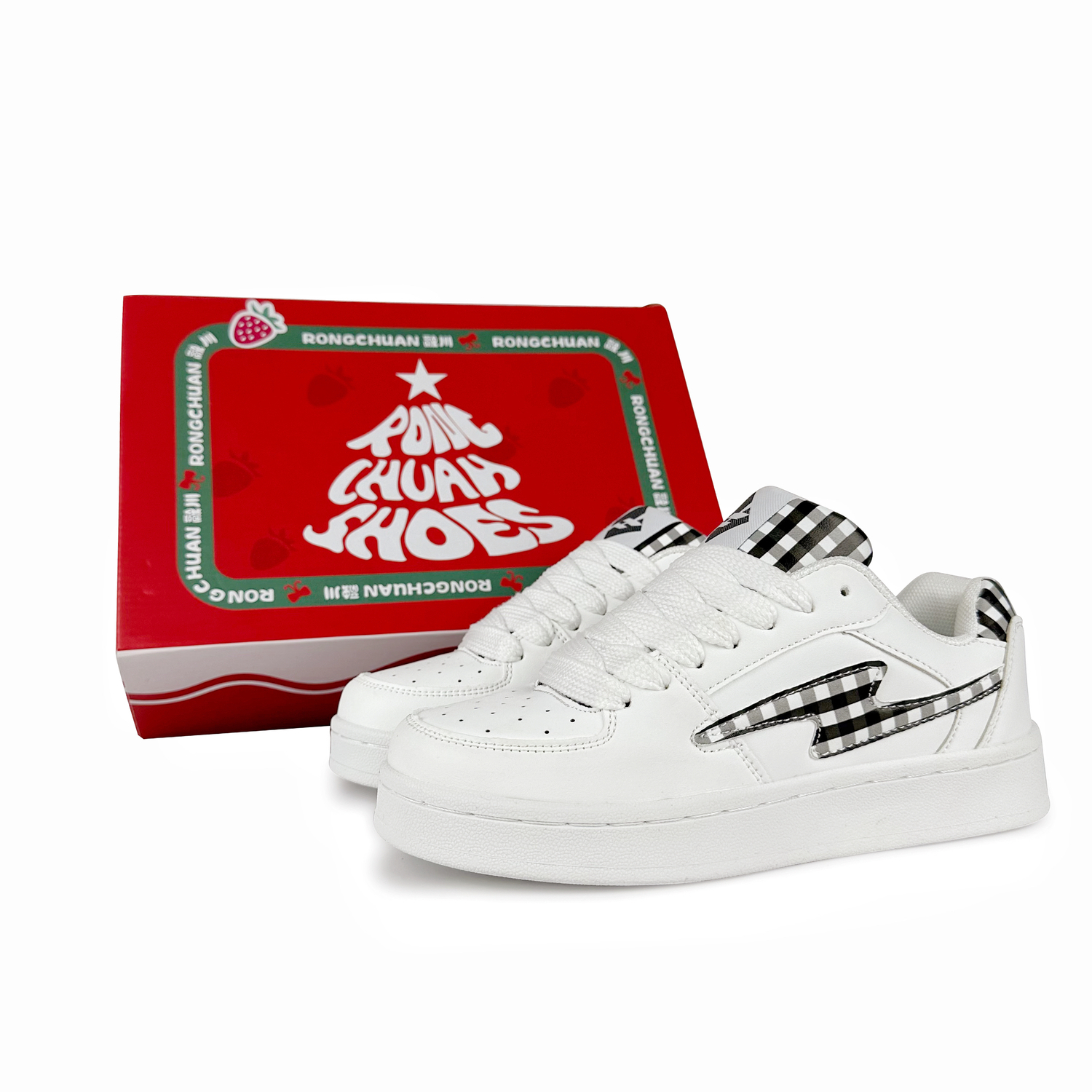 Rongchuan Скользоустойчивые износостойкие легкие низкие скейтерские кроссовки унисекс бело-розовые квадрат бело-черный квадрат подарочный набор, цвет White Black Square (Gift Box Set)
Rongchuan Скользоустойчивые износостойкие легкие низкие скейтерские кроссовки унисекс бело-розовые квадрат бело-черный квадрат подарочный набор, цвет White Black Square (Gift Box Set)