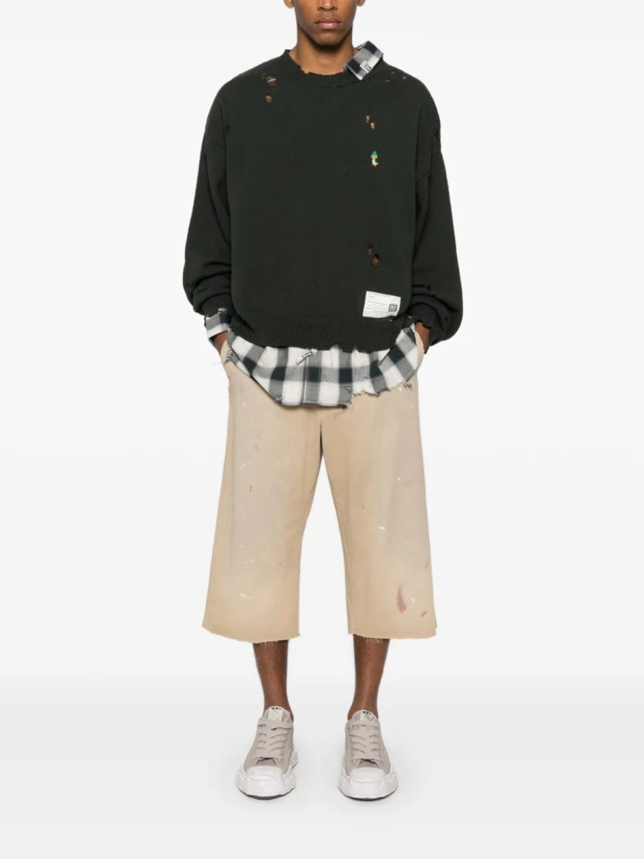 Шорты MM6 Maison Margiela с эффектом брызг краски, нейтральный
Шорты MM6 Maison Margiela с эффектом брызг краски, нейтральный