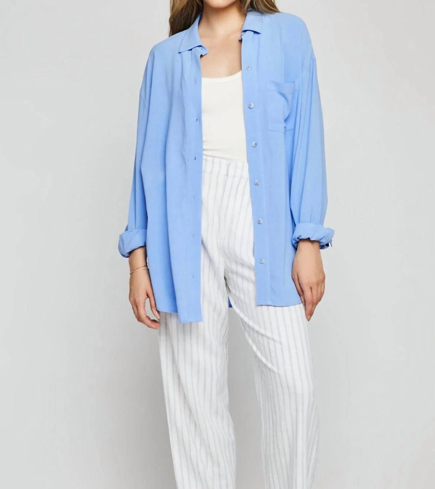 Рубашка Hudson на пуговицах синего цвета Gentle Fawn
Рубашка Hudson на пуговицах синего цвета Gentle Fawn