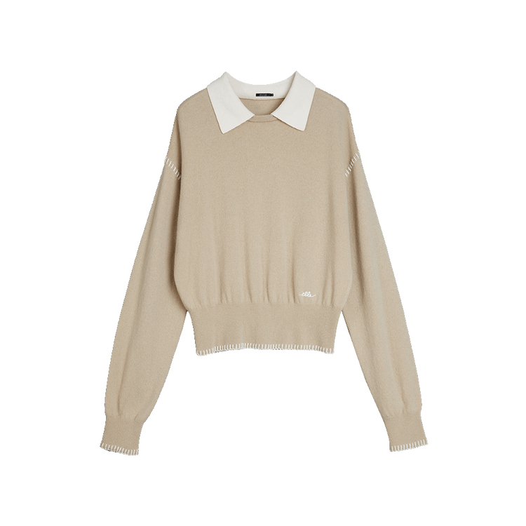 ELLE Свитер женский Khaki Lapel Moderate Mock Two Piece
ELLE Свитер женский Khaki Lapel Moderate Mock Two Piece