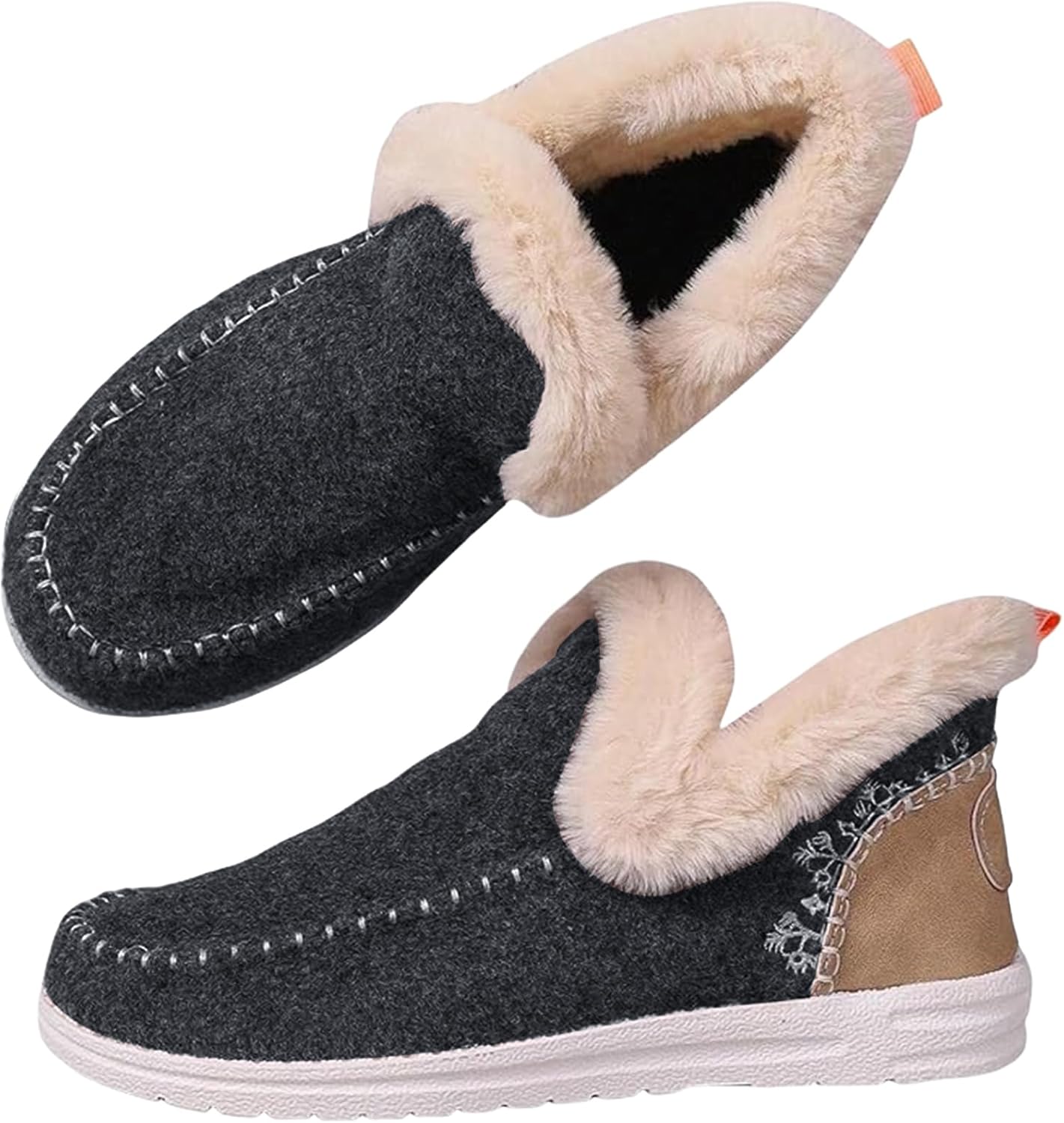 Тапочки Baimiu для женщин и мужчин, для дома и улицы, зимние теплые пушистые ботинки, кроссовки без шнурков для уютных ног, широкие тапочки унисекс, темно-серый
Тапочки Baimiu для женщин и мужчин, для дома и улицы, зимние теплые пушистые ботинки, кроссовки без шнурков для уютных ног, широкие тапочки унисекс, темно-серый