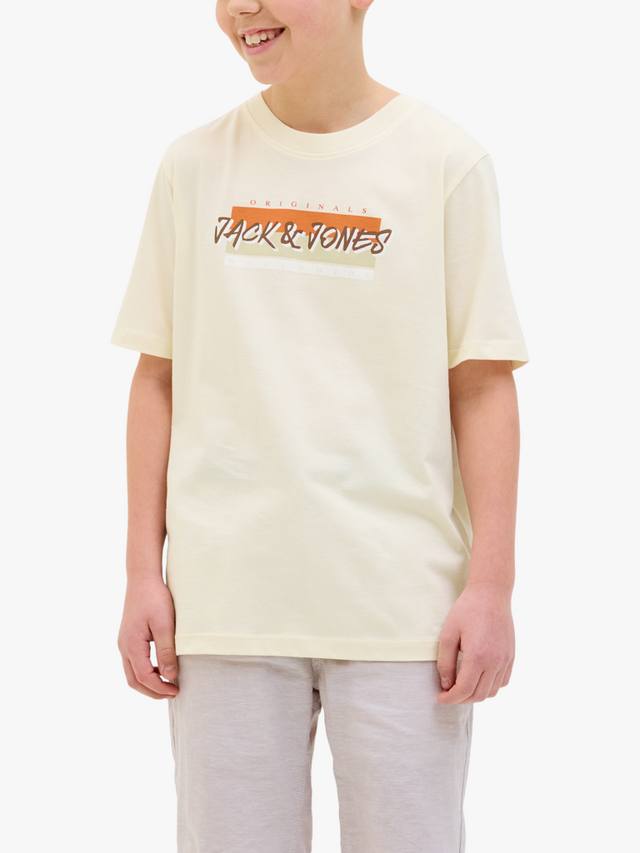 Детская хлопковая футболка с логотипом Jack & Jones, Antique White
Детская хлопковая футболка с логотипом Jack & Jones, Antique White
