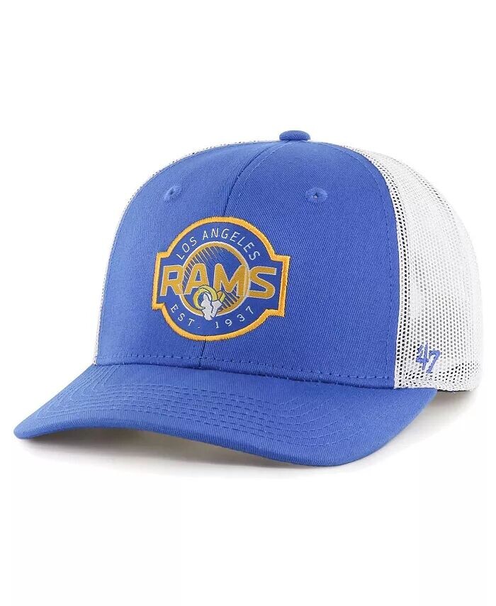 Молодежная королевская, белая регулируемая кепка дальнобойщика Los Angeles Rams Scramble для мальчиков и девочек '47 Brand
Молодежная королевская, белая регулируемая кепка дальнобойщика Los Angeles Rams Scramble для мальчиков и девочек '47 Brand