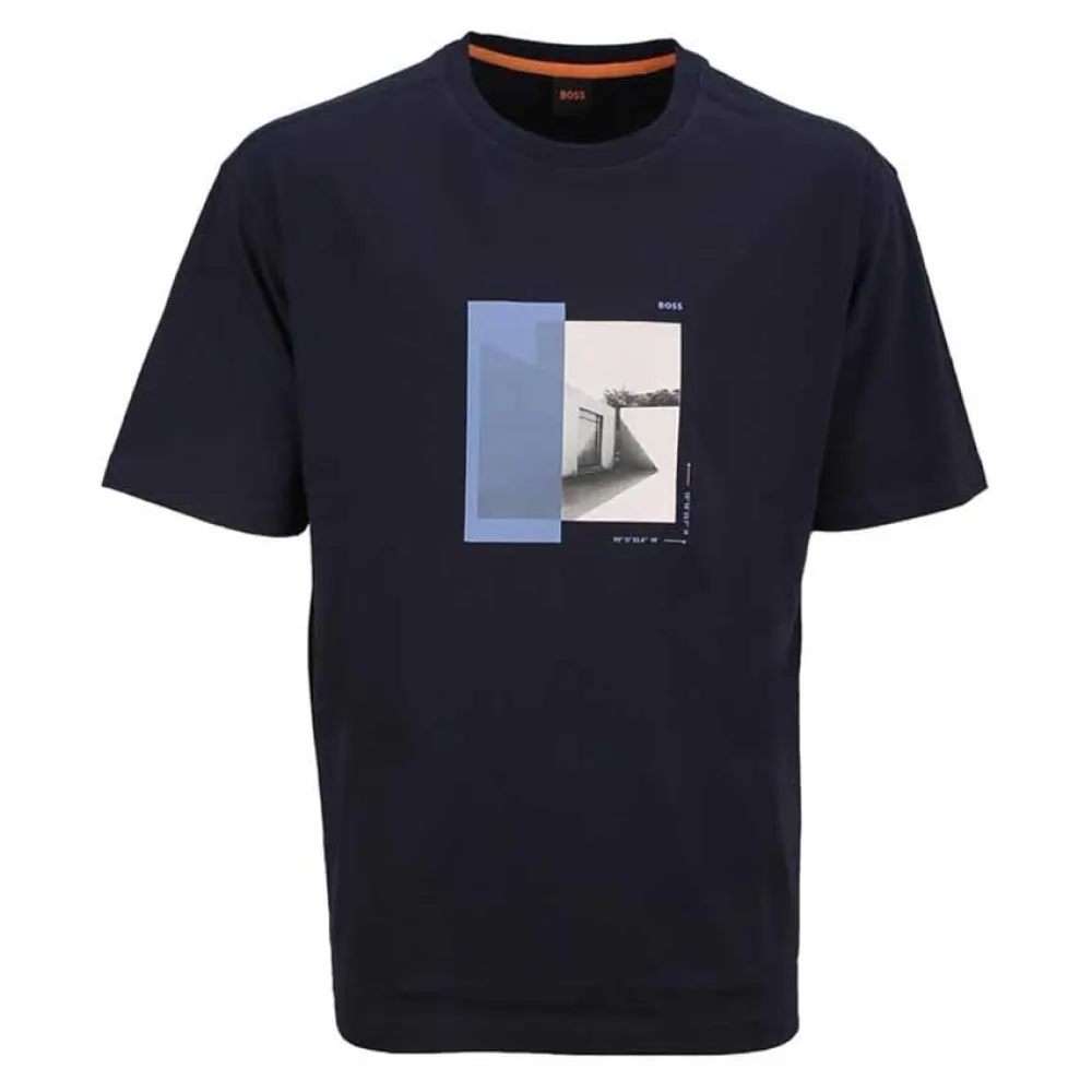 Толстовка BOSS Te Barragan, синий 
Толстовка BOSS Te Barragan, синий