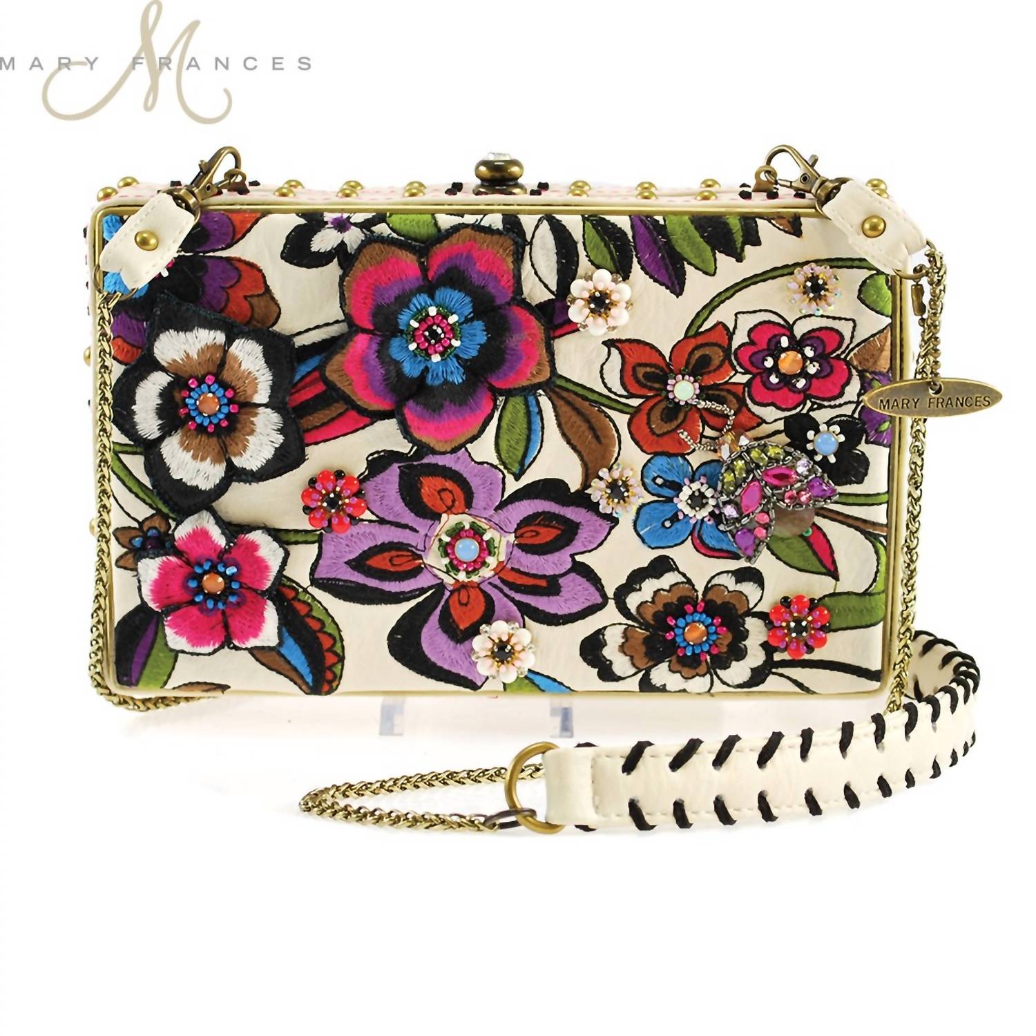 Blossoms Клатч-сумка через плечо с белым цветочным принтом в мультиколоре Mary Frances
Blossoms Клатч-сумка через плечо с белым цветочным принтом в мультиколоре Mary Frances