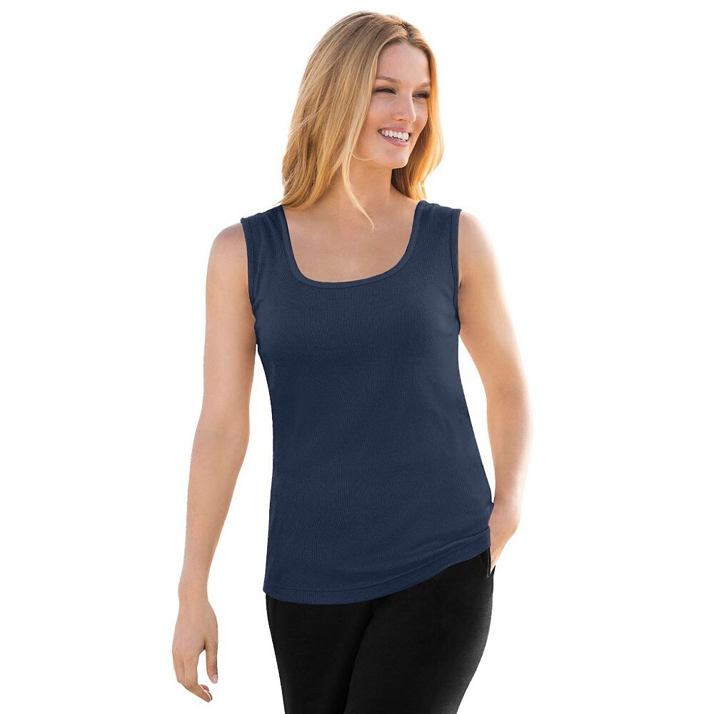 Женщина в женской майке в рубчик большого размера больших размеров Woman Within, темно-синий
Женщина в женской майке в рубчик большого размера больших размеров Woman Within, темно-синий