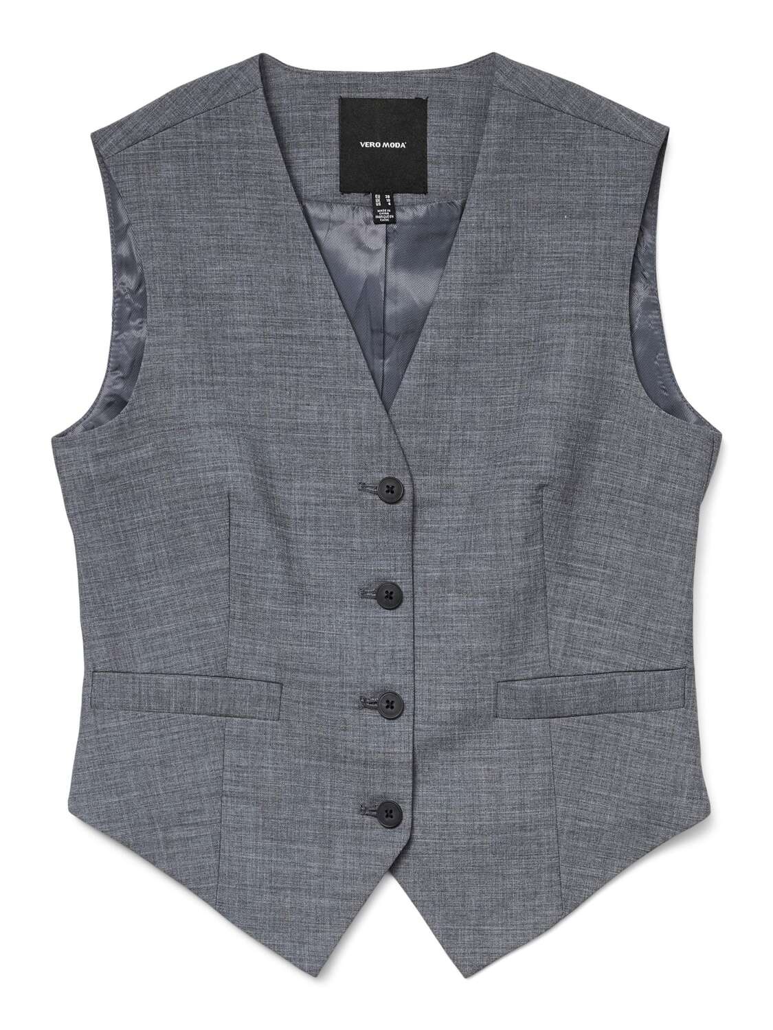 VERO MODA Жилет 'VMTania' в крапчатом сером цвете
VERO MODA Жилет 'VMTania' в крапчатом сером цвете
