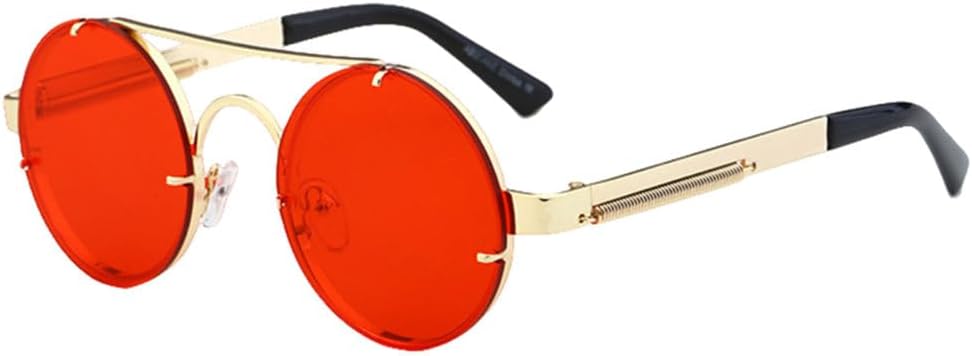 Винтажные красные солнцезащитные очки в стиле стимпанк для мужчин, круглые, из сплава металла, ретро, тонированные, для женщин в готическом стиле, SUN266 Generic, Mty151 Red Gold
Винтажные красные солнцезащитные очки в стиле стимпанк для мужчин, круглые, из сплава металла, ретро, тонированные, для женщин в готическом стиле, SUN266 Generic, Mty151 Red Gold