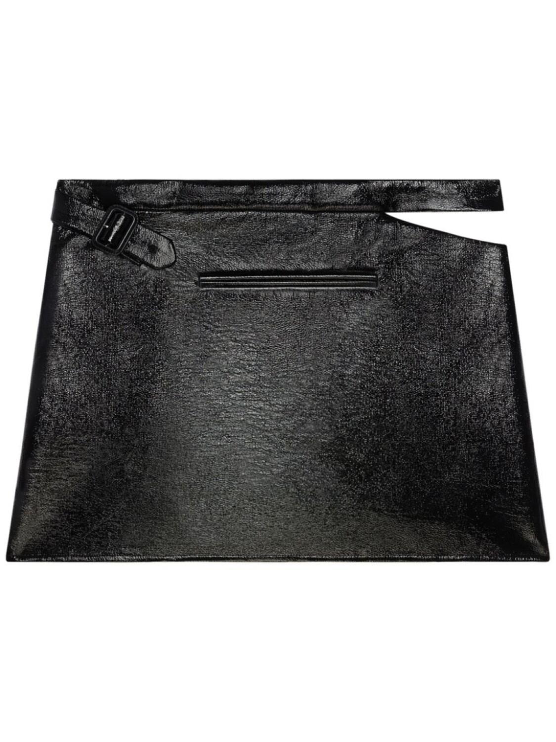 Courrèges виниловая юбка мини, черный
Courrèges виниловая юбка мини, черный