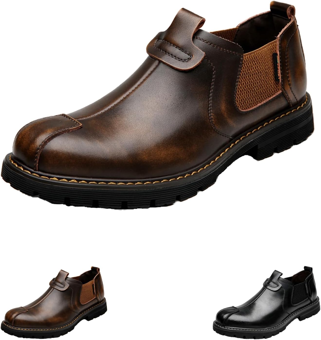 Мужские кожаные ботинки Челси, винтажные осенне-зимние премиальные классические деловые оксфорды на каждый день, ботильоны Angrymonkey, коричневый
Мужские кожаные ботинки Челси, винтажные осенне-зимние премиальные классические деловые оксфорды на каждый день, ботильоны Angrymonkey, коричневый