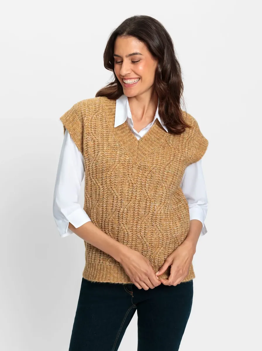 Вдохновение свитер-жилет "свитер-жилет" Inspirationen, цвет Ocker-Meliert
Вдохновение свитер-жилет "свитер-жилет" Inspirationen, цвет Ocker-Meliert