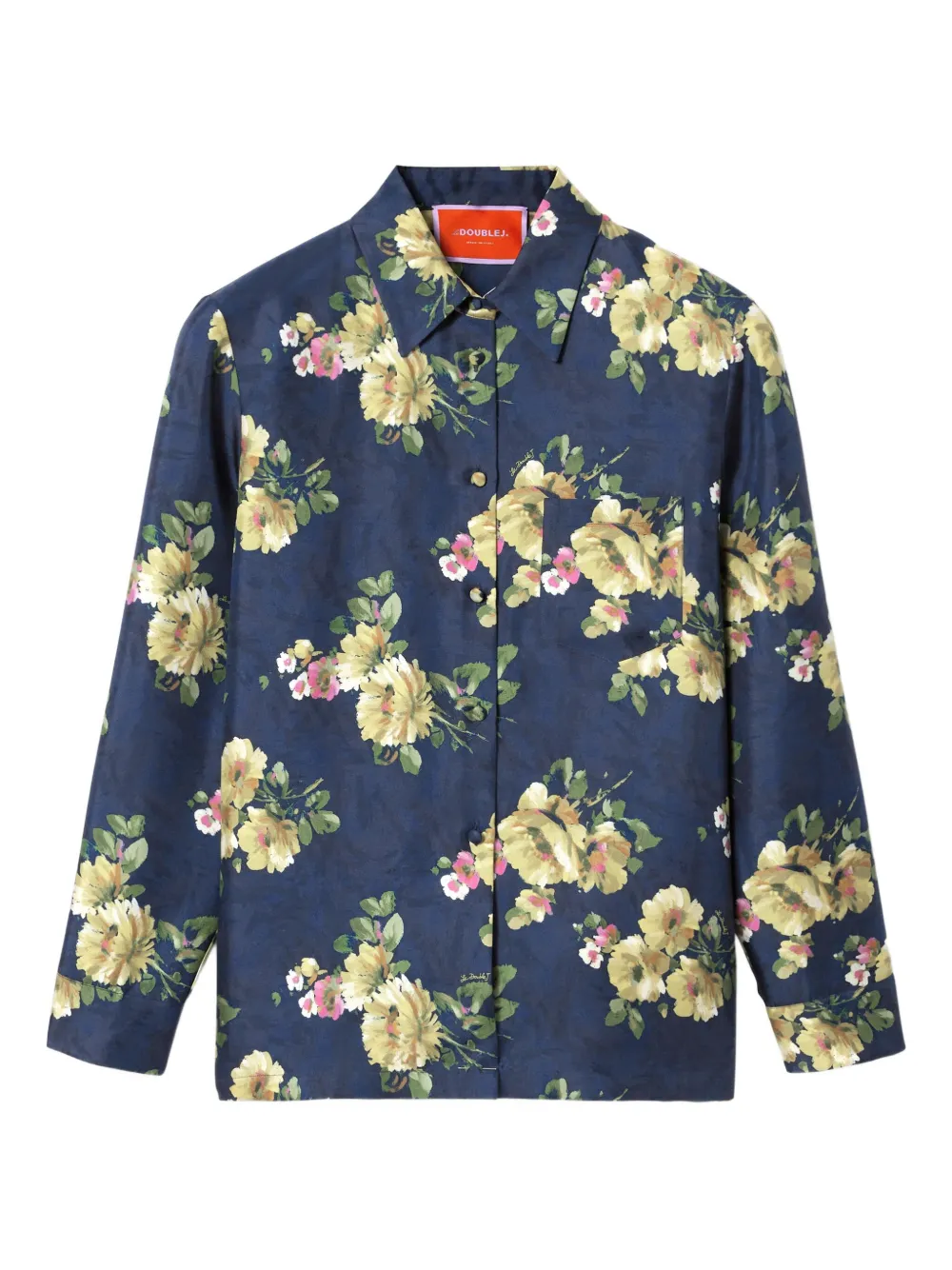 Рубашка на пуговицах с цветочным принтом La DoubleJ, синий
Рубашка на пуговицах с цветочным принтом La DoubleJ, синий