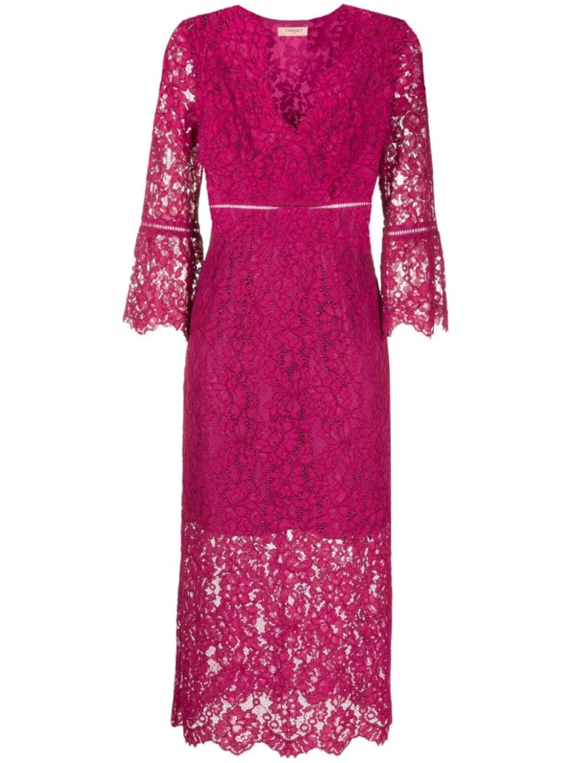 TWINSET кружевное платье миди, розовый
TWINSET кружевное платье миди, розовый