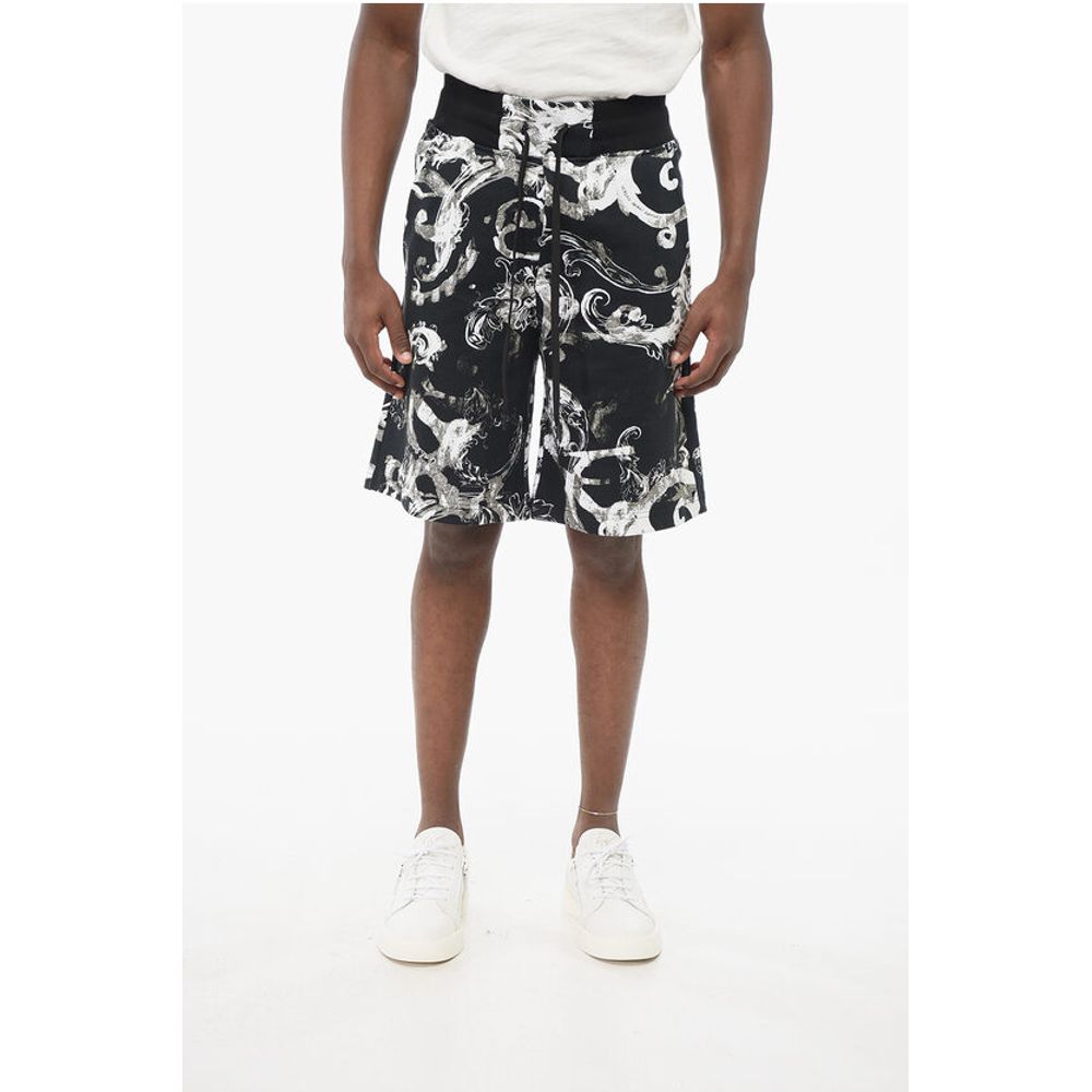 Шорты JEANS COUTURE из чесаного хлопка с мотивом Barocco Versace, Black and White
Шорты JEANS COUTURE из чесаного хлопка с мотивом Barocco Versace, Black and White