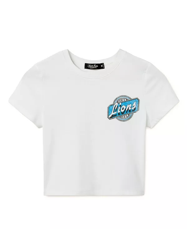 Женская футболка с надписью "NFL Detroit Lions Cheers Baby Tee" Junk Food Clothing, белый
Женская футболка с надписью "NFL Detroit Lions Cheers Baby Tee" Junk Food Clothing, белый