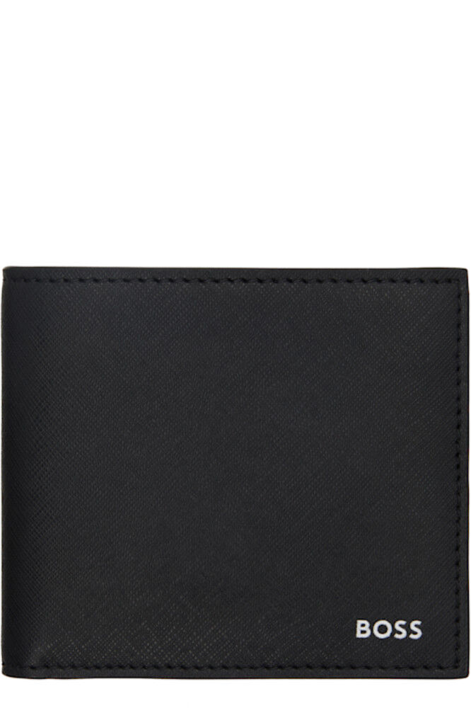 Черный двухслойный кошелек с подписью BOSS
Черный двухслойный кошелек с подписью BOSS