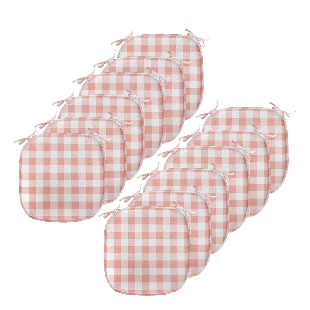 ABAKUHAUS Подушки на обеденный стул в клетку, «Деревенский пикник», декоративная водонепроницаемая подушка с ремнями для кухонных сидений, 40 см x 40 см — упаковка из 12 шт., Розовый Бледно-Розовый Белый
ABAKUHAUS Подушки на обеденный стул в клетку, «Деревенский пикник», декоративная водонепроницаемая подушка с ремнями для кухонных сидений, 40 см x 40 см — упаковка из 12 шт., Розовый Бледно-Розовый Белый
