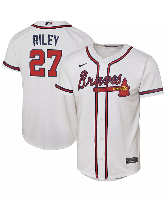 Реплика футболки игрока «Big Boys and Girls» Остина Райли Уайта из «Atlanta Braves» Nike
Реплика футболки игрока «Big Boys and Girls» Остина Райли Уайта из «Atlanta Braves» Nike