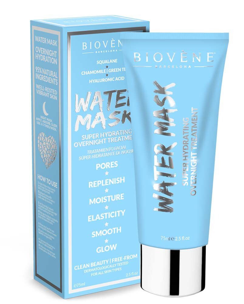 Увлажняющая маска для лица Biovene Water, 75 мл
Увлажняющая маска для лица Biovene Water, 75 мл