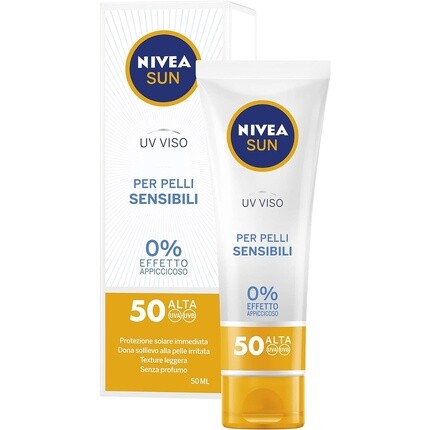 Sun Uv Viso солнечный крем Spf50 для чувствительной кожи 50 мл, Nivea 
Sun Uv Viso солнечный крем Spf50 для чувствительной кожи 50 мл, Nivea