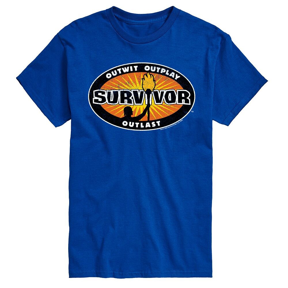 Мужская футболка с графическим логотипом Survivor Licensed Character, синий
Мужская футболка с графическим логотипом Survivor Licensed Character, синий