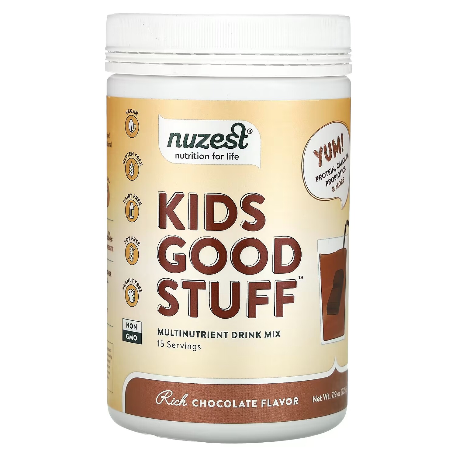 Nuzest Kids Good Stuff Мультинутриентный напиток, смесь с насыщенным шоколадом, 7,9 унций (225 г)
Nuzest Kids Good Stuff Мультинутриентный напиток, смесь с насыщенным шоколадом, 7,9 унций (225 г)