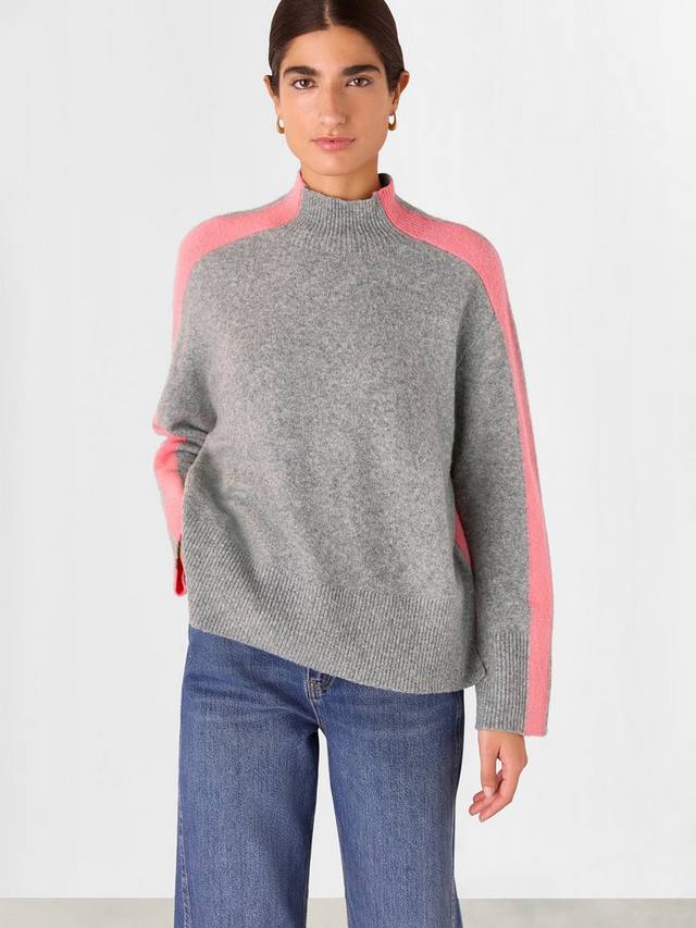 Джемпер из смеси шерсти в цветном блоке Whistles, розовый/разноцветный
Джемпер из смеси шерсти в цветном блоке Whistles, розовый/разноцветный