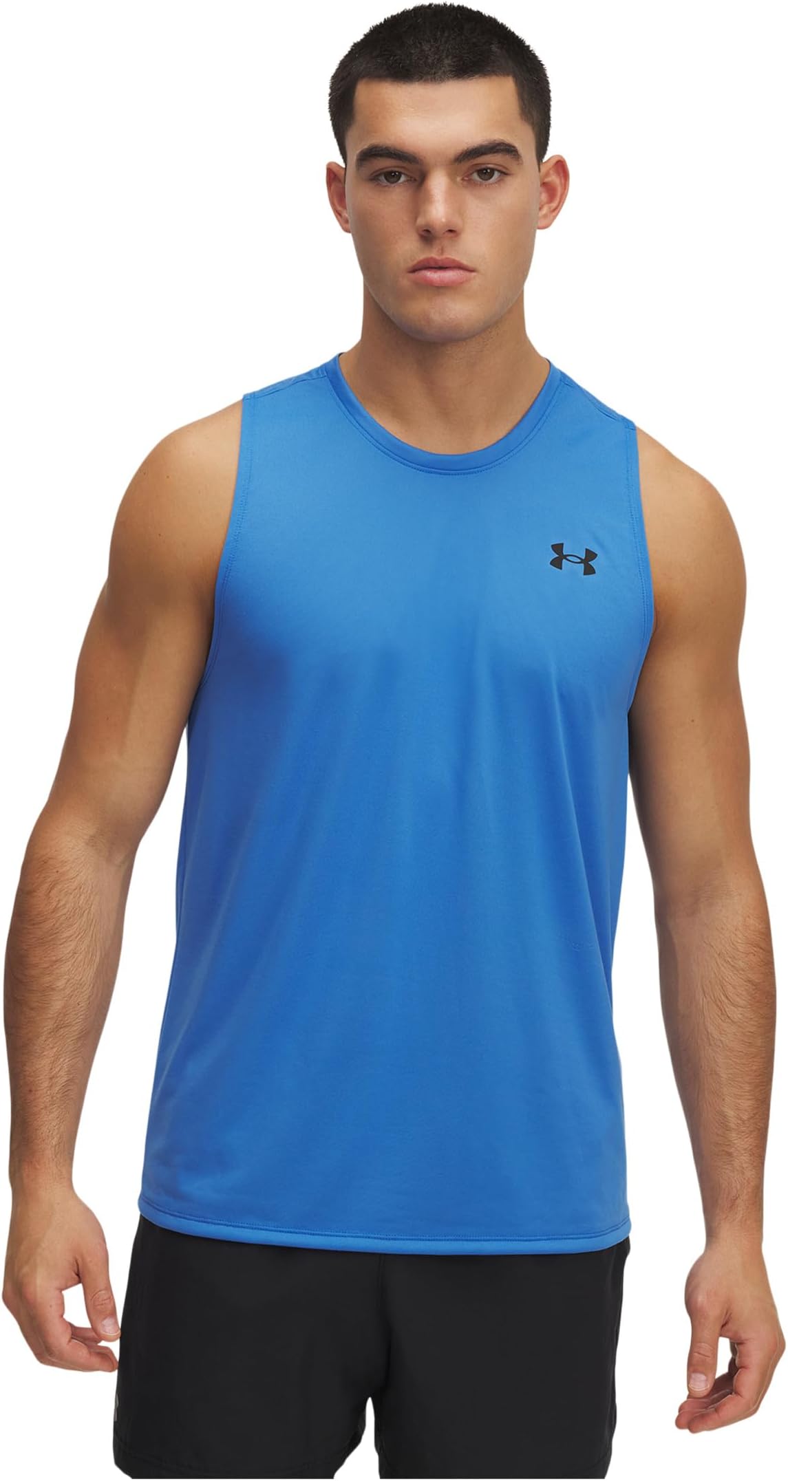 Топ Under Armour Tech Tank Top, цвет Blue Atlantis/Black 
Топ Under Armour Tech Tank Top, цвет Blue Atlantis/Black