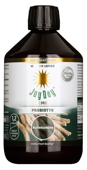 Препарат, поддерживающий функцию кишечника Joy Day EKO Probiotyk Ashwagandha, 500 мл
Препарат, поддерживающий функцию кишечника Joy Day EKO Probiotyk Ashwagandha, 500 мл