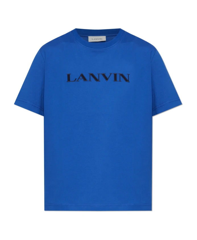 Футболка с вышитым логотипом Lanvin, синий
Футболка с вышитым логотипом Lanvin, синий