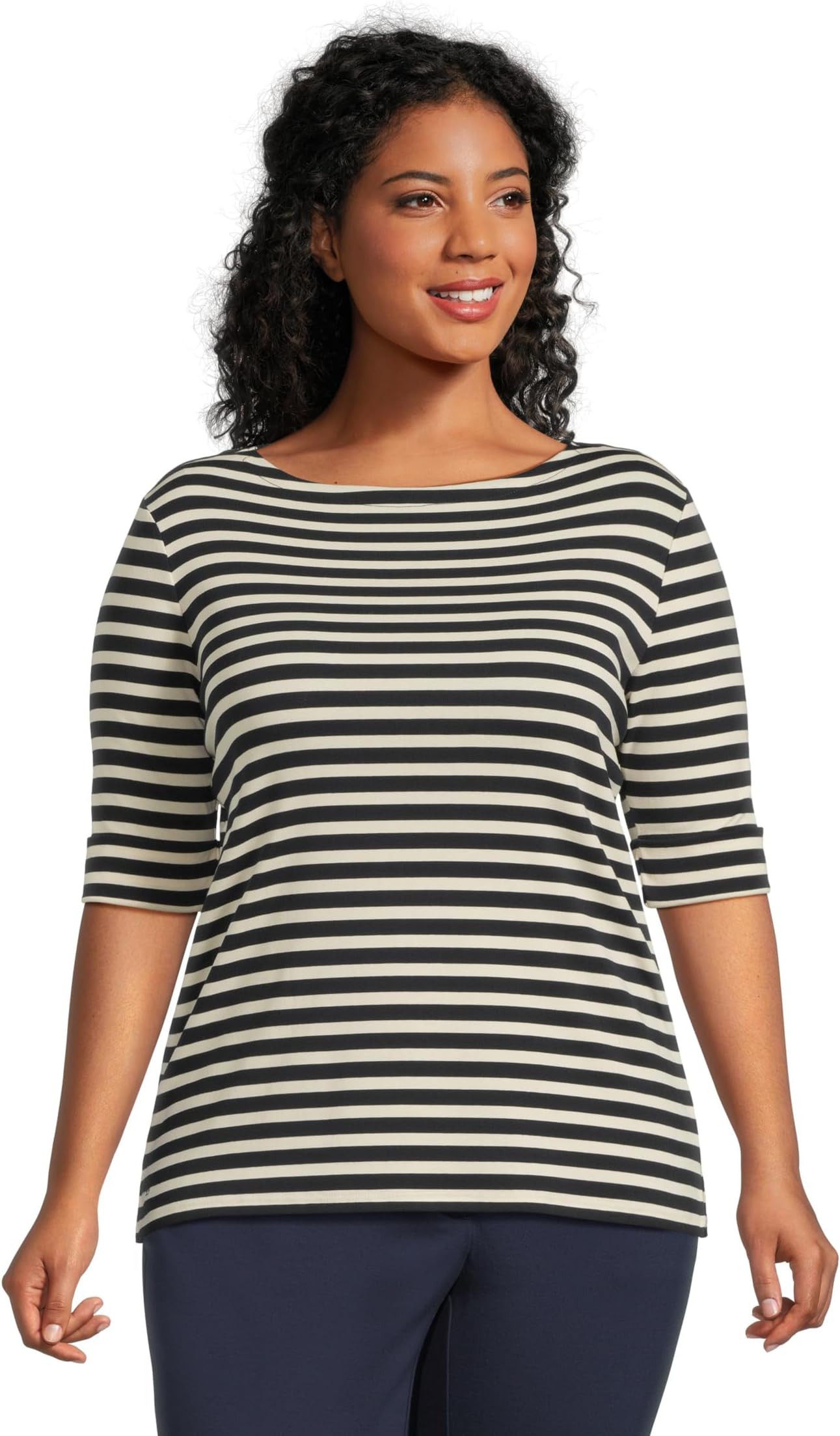 Футболка Lauren Ralph Lauren Plus Size Striped Stretch Cotton Boatneck Tee, цвет Lauren Navy/Mascarpone Cream
Футболка Lauren Ralph Lauren Plus Size Striped Stretch Cotton Boatneck Tee, цвет Lauren Navy/Mascarpone Cream