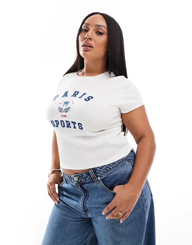 Детская футболка с рисунком Парижа в кремовом цвете ASOS
Детская футболка с рисунком Парижа в кремовом цвете ASOS